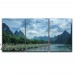 wall26 3 Panel Canvas Wall Art - Landscape of Waterfall from Melted Snow - Giclee Print Gallery Wrap Modern Home Decor Ready to Hang - 24"x36" x 3 Panels   